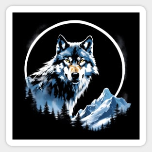 Wolf Art Nature Lover Fantasy Sticker